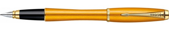  ручки parker. ручка паркер перьевая в футляре Urban Premium Mandarin Yellow GT